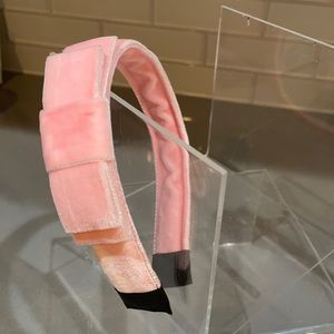 Handmade brand new pink velvet headband
